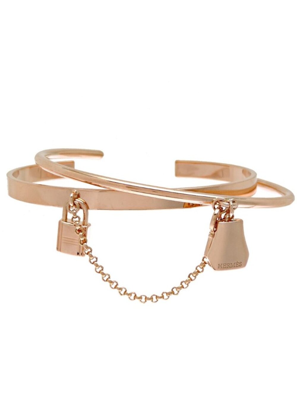 Hermes Bangle Bracelet Pink